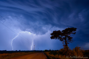 Lightning near Chester Nebraska