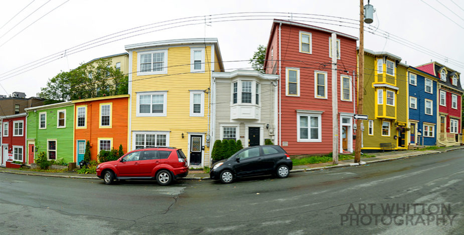 Colourful houses in St John's Newfoundland
