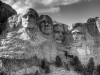 Mount Rushmore - Black and White